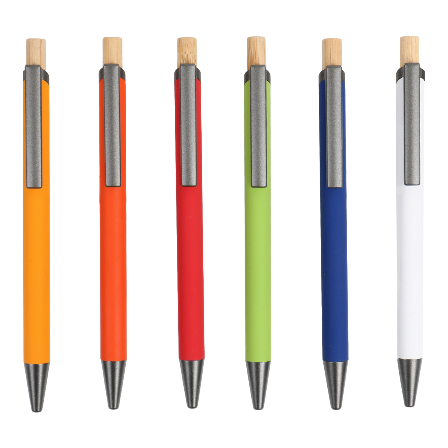 New ECO bamboo cap aluminum rod promotional gift metal pen